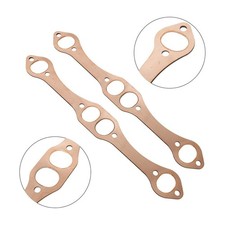 Sbc Oval Port Copper Header Exhaust Gaskets For Sb Chevy 327 305 350 Reusable