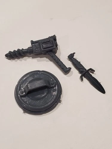 TMNT weapons lot 1988 Bebop set gun knife shield Playmates Toys vintage