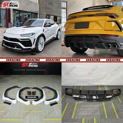 Rear Diffuser Side Fender Flare Wheel Arch Body Kits Fits Lamborghini Urus 18-22