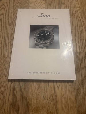 Sinn Watch Catalogue 2025 2026 Brand New Sealed German Printed Paperback