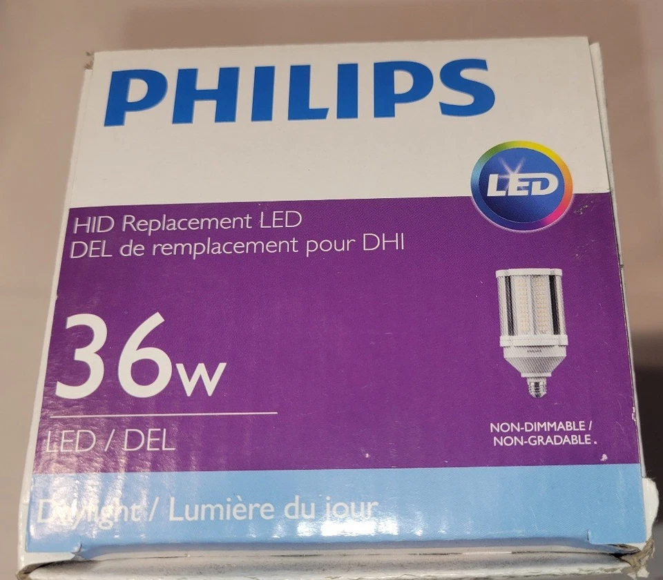 Philips LED HID Retrofit 557108 36 watt 120/277 volt Medium Screw E26 Base 5000k - Image 4 of 4