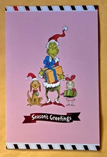 Dr Seuss "The Grinch" Merry Christmas Greeting Card (+ Envelope 5x7")