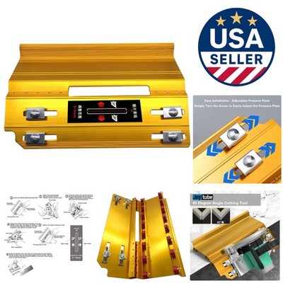 Professional 45° Cutting Helper - Lightweight Aluminum Guide for Marble & Tiles