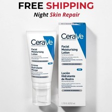 CeraVe PM Facial Lotion 52ml Hydrating Night Moisturiser Dry Skin UK Stock
