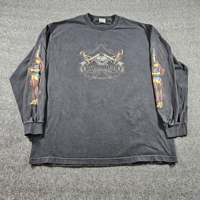 Rockys Motorcycle Parts Shirt Mens XL Black Long Sleeve Biker Cowgirl Graphic