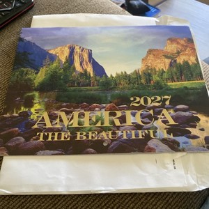 2027 AMERICA THE BEAUTIFUL 12-MONTH WALL CALENDAR-NEW-FAST SHIPPING