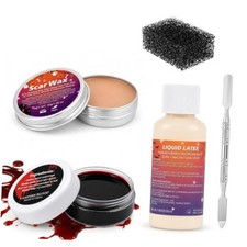 Halloween SFX Makeup Kit Scar Wax Fake Blood Latex Tools SFX Makeup Kit 01