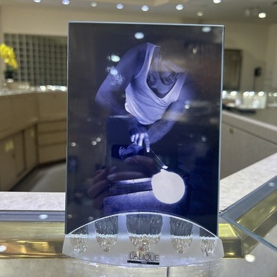 NEW Lalique Porte Photo Chardon Thistle Picture Frame
