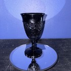 Set of 8 Indiana Glass Tiara Black Water Goblets – Vintage Mid-Century – EUC