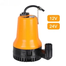 12V 24V Mini Submersible Water Pump Bilge Pump 65W Electric Water Circulation