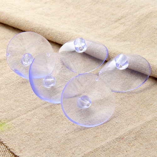 10/50 x Clear Suction Cup Sucker Kitchen Bathroom Hook Hanger 2.8-4cm Parts - Picture 5 of 15