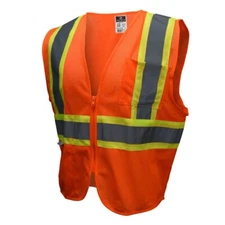 Radians SV22-2 Type R Class 2 Safety Vest with Two Tone Trim - Orange - 3XL -5pk