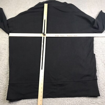 Pact Airplane Cardigan Womens M/L Black Organic Cotton
