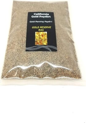 1 lb California Gold Paydirt Gold Reserve Pay Dirt Bag Panning Concentrates