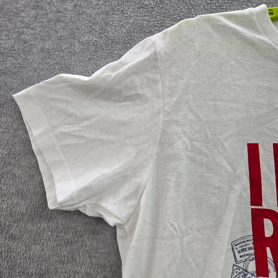 Camisa Rocawear Hombres XL Blanca I Don't Run Rap I Run The Map Gráfica Cuello Redondo Camiseta Foto 3 de 4