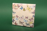 "Servietten \"Butterfly Cream\" Ambiente Studio Papierservietten 33X33 FrüHling"