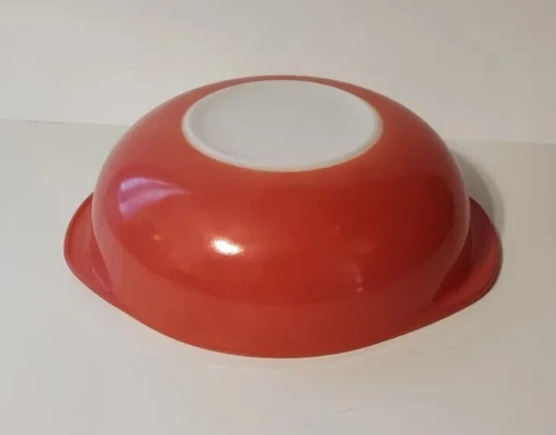 Vintage Pyrex USA 024 Dark Pink Flamingo 2qt Bowl Casserole Dish