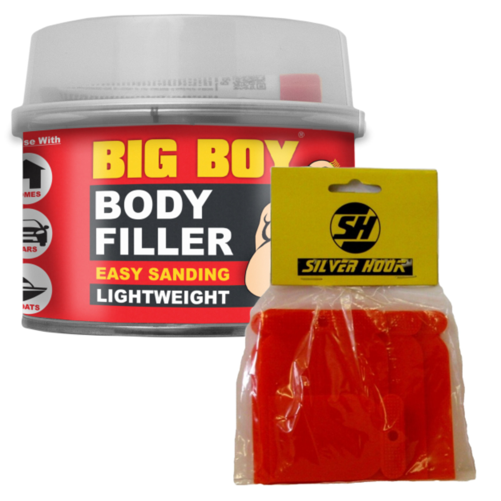 Big Boy Lightweight Easy Sanding Car Body Filler Hardener & Applicator 250ml - Image 3
