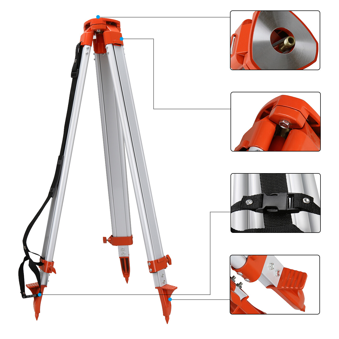 Self Leveling Laser Level Kit Green Beam 360 Rotary Rotating & Tripod & Caliper