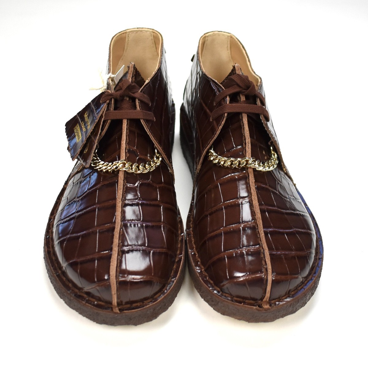 NWT Supreme Martine Rose Clarks Desert Trek Shoes Brown Croc NWT Supreme Martine Rose Clarks Desert Trek Shoes Brown Croc