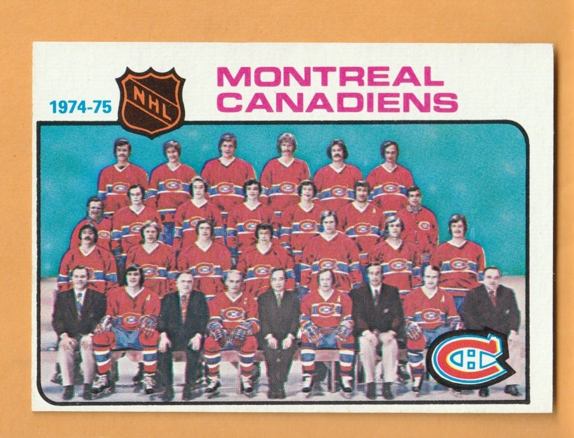 1975-76 Topps #90 Montreal Canadiens Team CL Guy LaFleur Ken Dryden