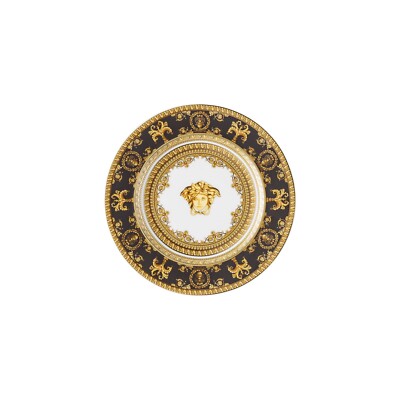 Versace Rosenthal - Flat Plate 18Cm Baroque Black Versace - I Love Baroque
