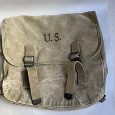 WW2 US ARMY Field Bag Langdon Tent & Awning Co 1942 #7E