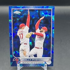2022 Topps Chrome Update Sapphire Philly Phenoms Harper Hoskins Refractor US112