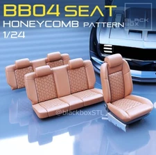 1:25-1:24 Scale Resin HoneyComb Pattern Bucket seat and rear set upgrade set