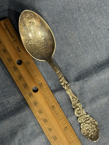 Chicago Scene 1832 C. D. Peacock Gorham Fort Dearborn Sterling Antique (S368) - Picture 4 of 20