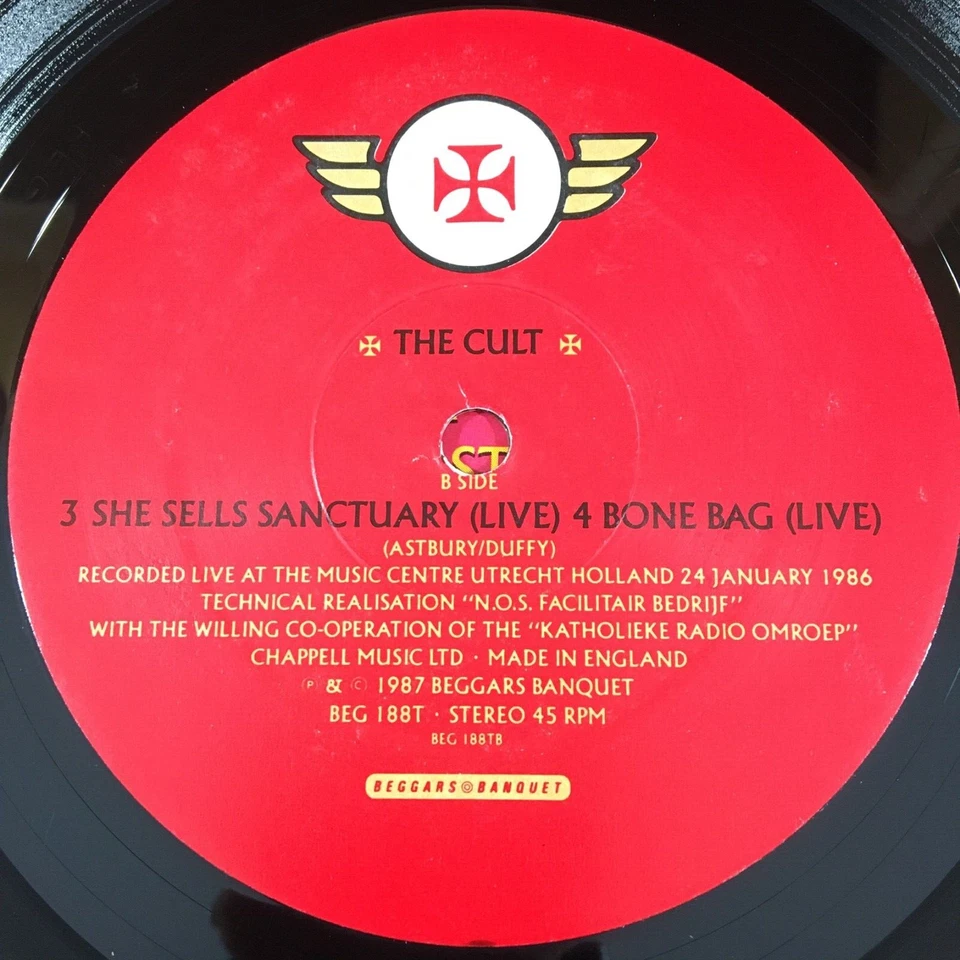 THE CULT LIL' DEVIL 12'' VINYL BEGGARS BANQUET BEG188T 1987 UK FIRST PRESS Foto 4 de 4