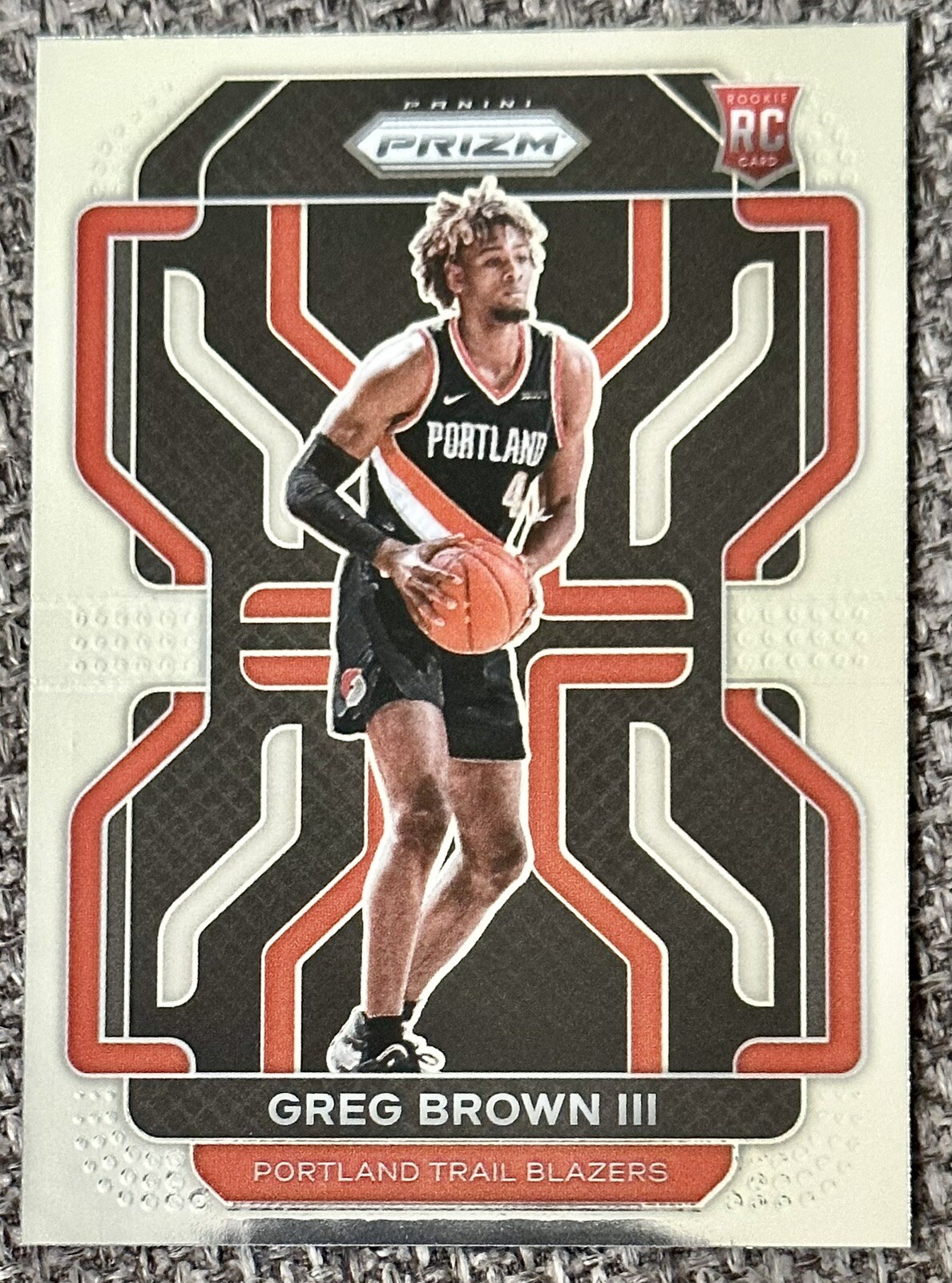 2021-22 Panini Prizm Greg Brown lII Rookie Card RC #291 NBA ￼Trail Blazers