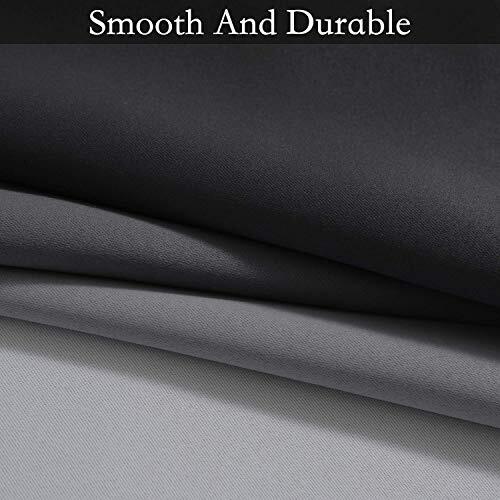 Cortinas oscurecedoras habitación Ombre 52"W x 63"L (paquete de 2) negro a blanco grisáceo - Imagen 5 de 6