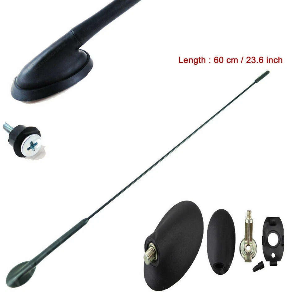 适用于福特福克斯 2000 - 2011 车顶安装空中天线桅杆和底座全新调幅/调频 — 第 2/4 张图片