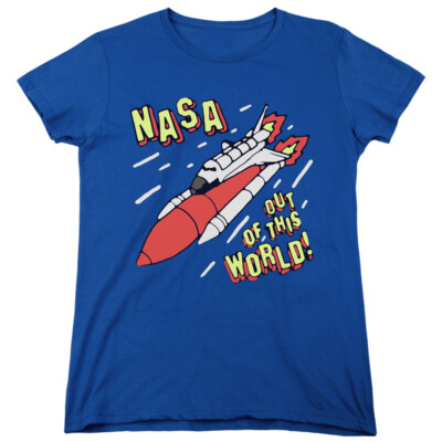 NASA Apollo 11 Womens T-Shirt Out of this World Royal Tee