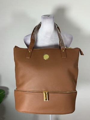 Joy Smart Chic Leather Double Decker Tote Women's