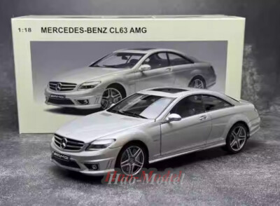 AutoArt 1:18 Benz cl63 AMG Alloy Diecast Car Model Kids Gift simulation Silver