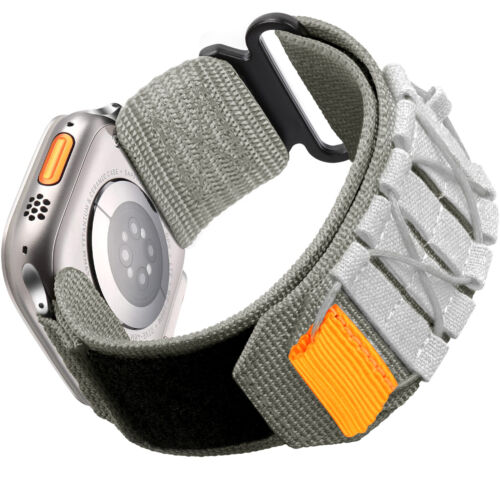 Rugged Military Nylon Strap Band For Apple Watch Ultra 2 Series 10 9 8 7 6 5 4 3 - Picture 9 of 17
