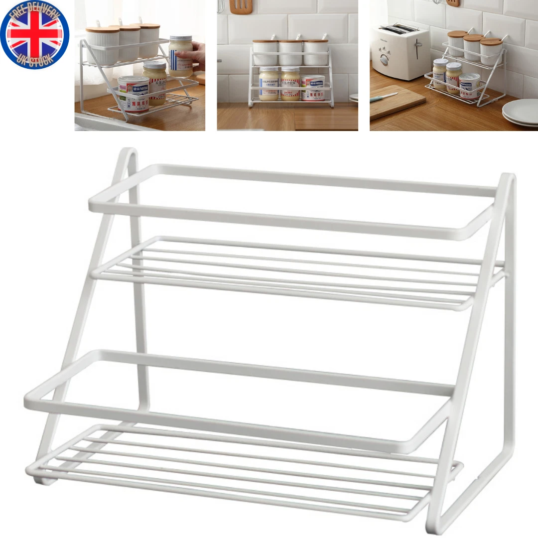Kitchen Shelve Countertop 2-Tier Organizer Spice Rack
Opens in a new window or tab