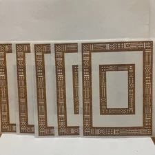 Mrs Grossman's Stickers Lot Vintage 2000 Frames SIERRA  5-Sheets 6x7.5”