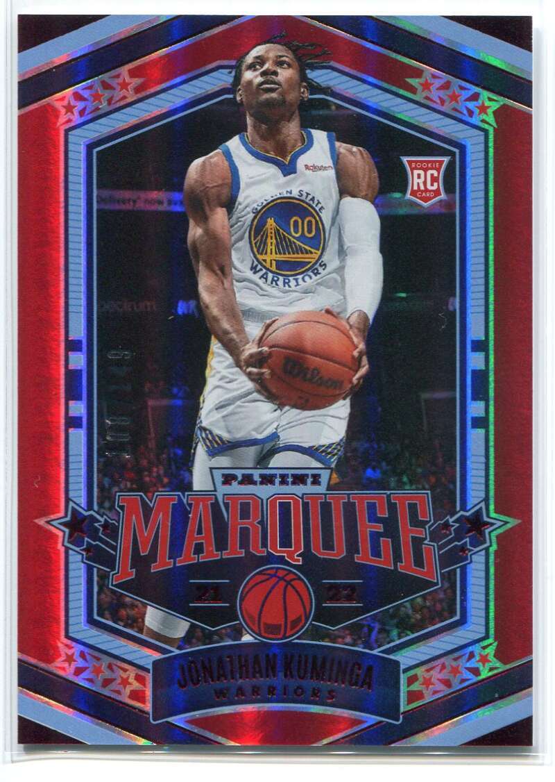 2021-22 Panini Chronicles Red 370 Jonathan Kuminga Marquee Rookie