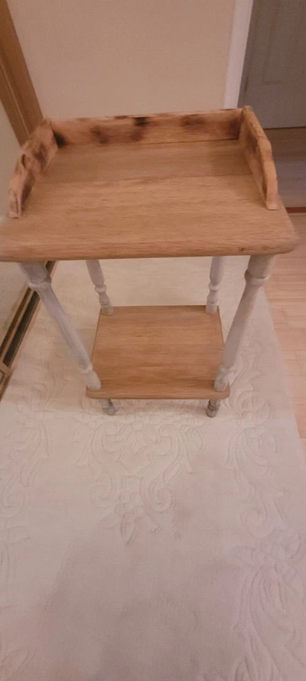 vintage Bedside Table coffee table side Shabby Chic Retro Solid wood Antique  - Image 2 of 4
