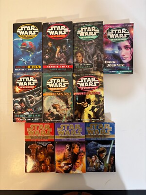 Star Wars Jedi Order Order 7 Book Lot+Black Fleet Crisis Complete Set