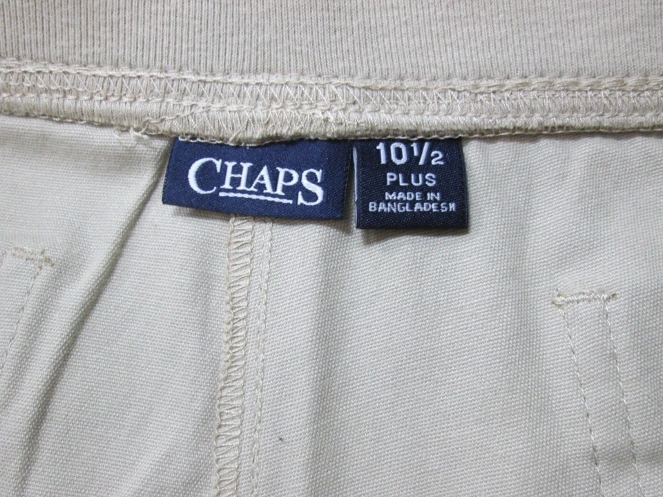 NUEVO CON ETIQUETAS Chaps Niña Aprobada Ropa Escolar Caqui Corta Talla 10 1/2 Plus Elástica 124-26171 Foto 4 de 4