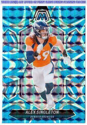 2024 Panini Mosaic Alex Singleton #69 Mosaic Reactive Blue
