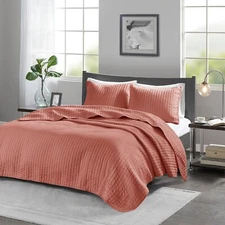 Madison Park Keaton 3 Piece Quilt Set All Season Bedspread Bedding Shams Pillows