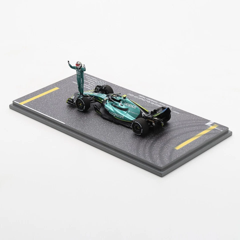 Spark 1/43 Aston Martin AMR22 GP Abu Dhabi 2022 #5 S. Vettel Last Race LE300/300 - Image 3 of 4