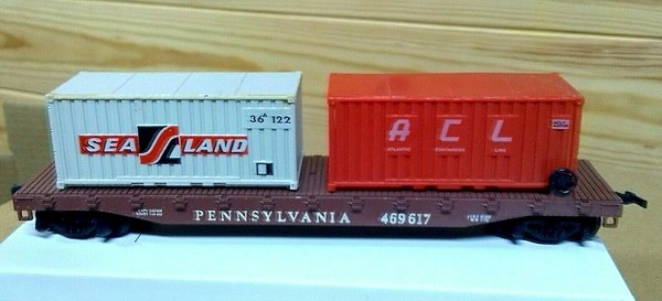 Lima H0 469617  "Pennsylvania Railroad" Coche Plano con 2 contenedores,DC