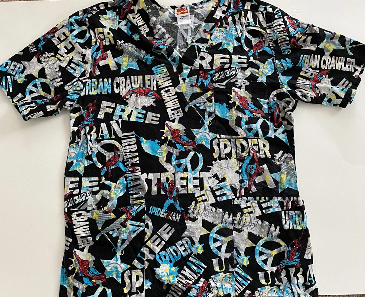 Spider man scrub best sale top