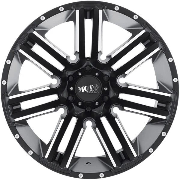 Moto Metal MO978 Razor 18x9 6x4.5" +18mm Black/Machined Wheel Rim 18" Inch - Image 2 of 4